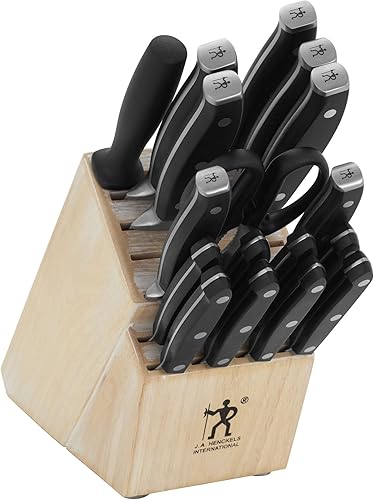 Vista 8 de Henckels Juego de cuchillos Forged Premio de 18 piezas, color cereza
