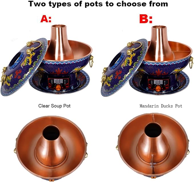 Olla Eléctrica de Cobre 34cm con Panel Digital y Calentamiento Dual miniatura 3
