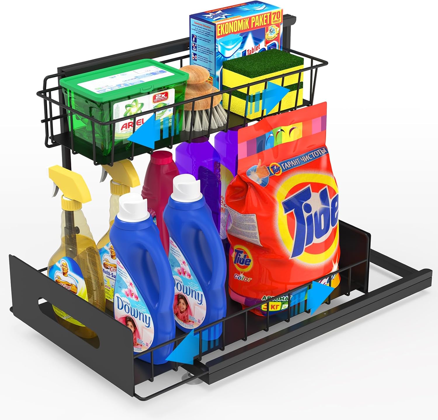 Under Sink Organizers and Storage, Double Pull Out Lshape