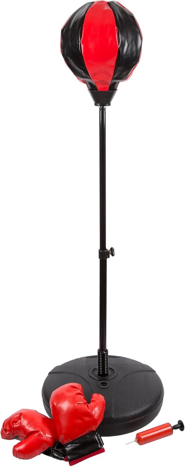 Hey! Play! Kids Punching Bag Inflatable Adjustable