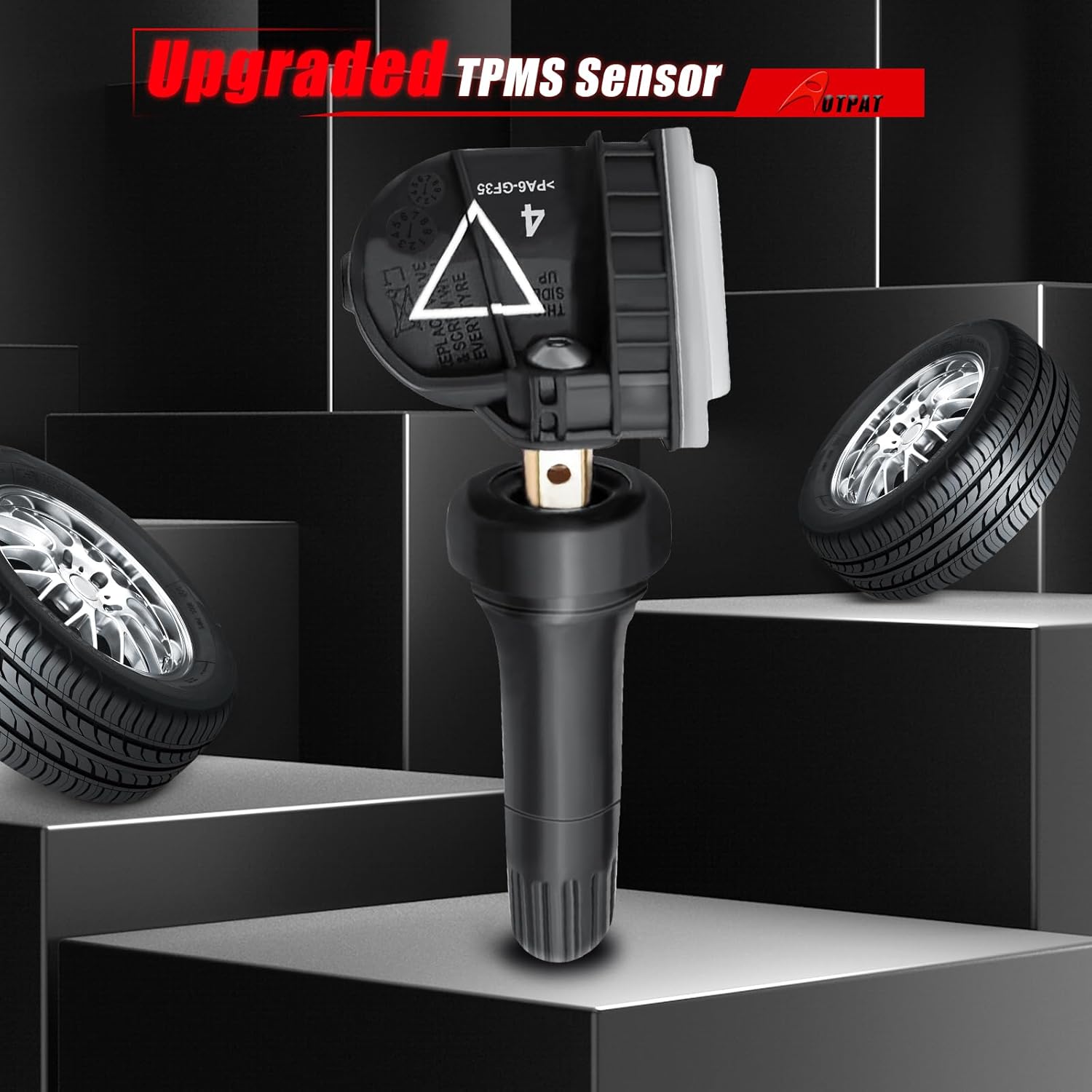 Pre-Programmed TPMS Sensor Fit For:-Chevy Malibu 2016-2022 Silverado 1500 2019-2022 Camaro 2016-2020 Impala 2017-2018 For:-GMC Acadia 2016-2022 For:-Cadillac CT6 2016-2020, OE# 13598773 (4 Pcs)