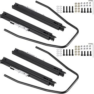 Racewill Universal Racing Seat Sliders Set of 2 with Mounting Hardware - Compatible with Sparco, NRG Bucket Seats