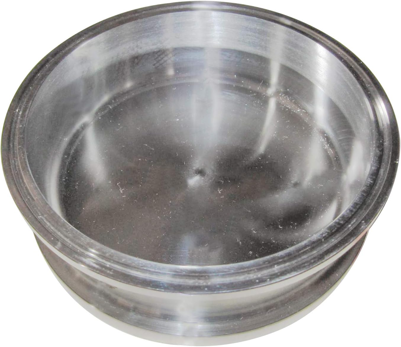 HFS(R) 4" Sanitary Tri Clamp Plate 2" Height w/Bottom Weld Base, Stainless Steel 304