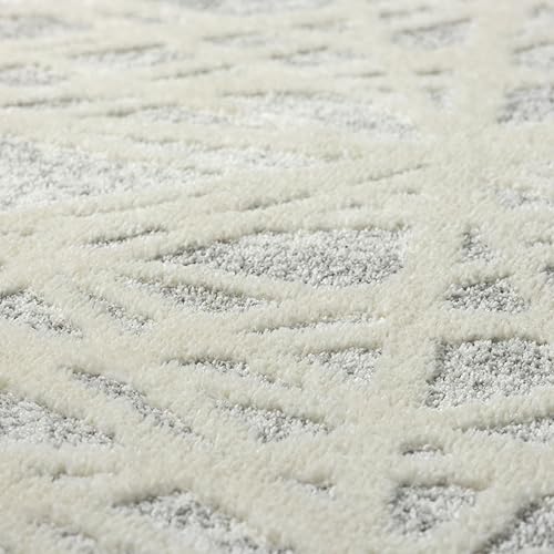 Miniatura 13 de LUXE WEAVERS Alfombra moderna de líneas abstractas color crema de 8 x 10 pies, alfombra geométrica para sala de estar
