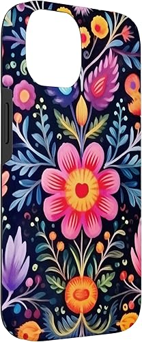 Miniatura 6 de Funda para iPhone 1212 Pro de arte popular mexicano bordado floral patrimonio otomi