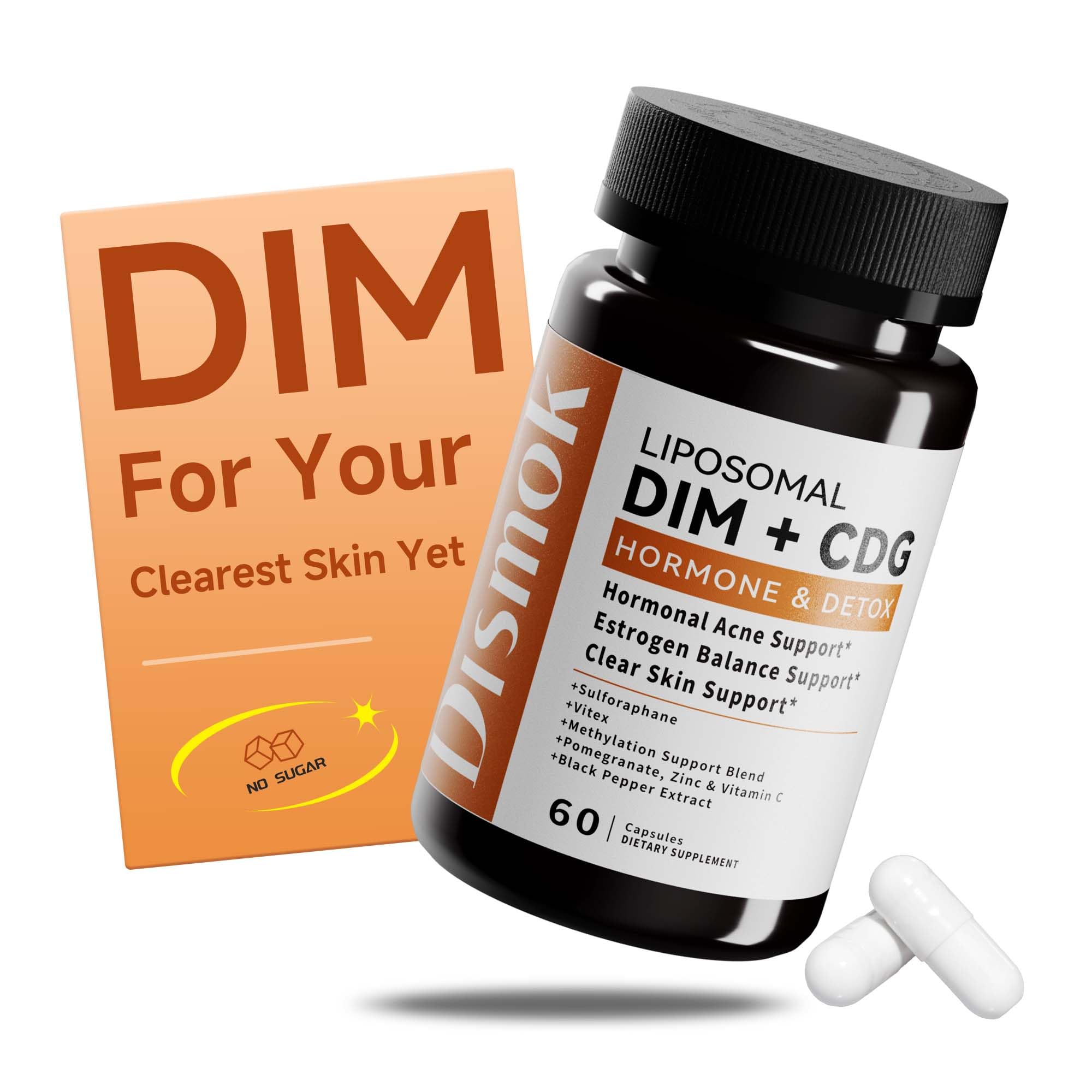 DIM Supplement 400 mg | Advanced Liposomal Multi-Action Complex for Estrogen Balance in Women & Men | Supports Hormonal Acne, Healthy Estrogen Metabolism & Clear Skin | Third-Party Tested