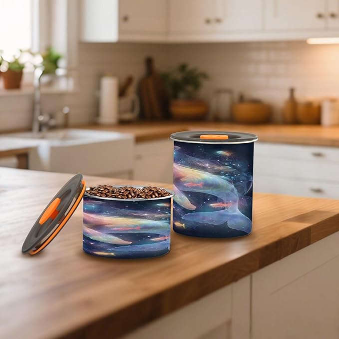 ALAZA Dispensador de Alimentos de Acero Inoxidable 17 oz para Café, Té, Azúcar miniatura 2