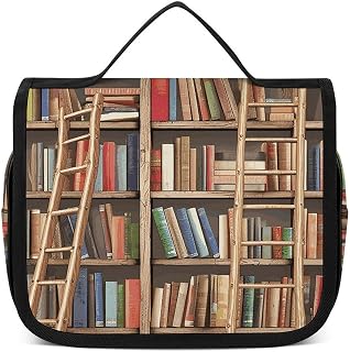 Toiletry Bag for Women Men Funny Shelves Collection And Ladder Makeup Bag with Hanging Hook Waterproof Bathroom Cosmetic Bag Large Capacity Travel Bag for Toiletries Accessories