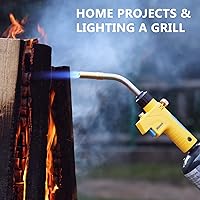 Vista 7 de Antorcha de Gas MAPP/MAP/PROPANO, Cabeza de Antorcha, Uso para Soldadura, Conexión de Tubo de Cobre, Temperatura Máxima 3600℉ (1300℃)