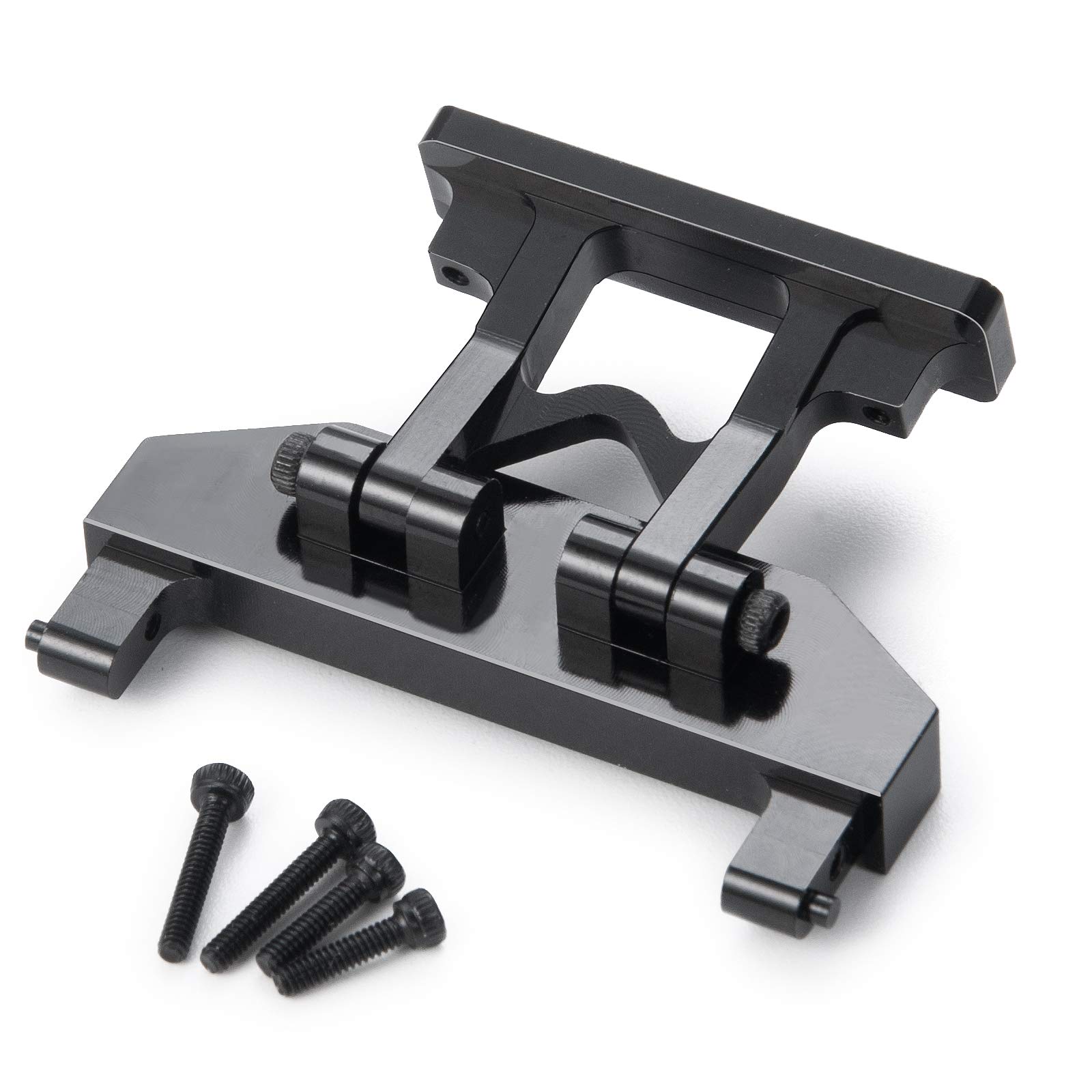 Que-T Aluminum Rear Body Shell Mounting Kit For Axial SCX24 1/24 RC Crawler (Model 90081) - Black Upgrade Parts - View #11