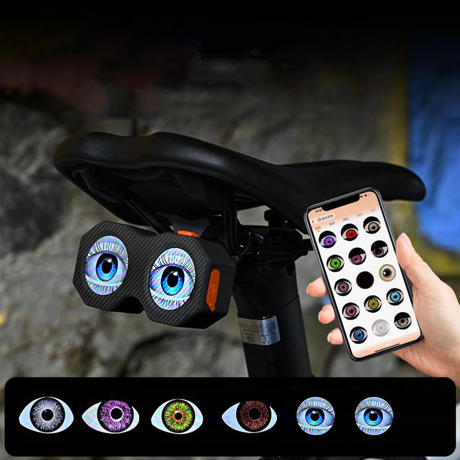 Luce posteriore per bicicletta, ricaricabile per guida notturna, lampada a LED impermeabile luminosa per pendolarismo, ciclismo, scooter