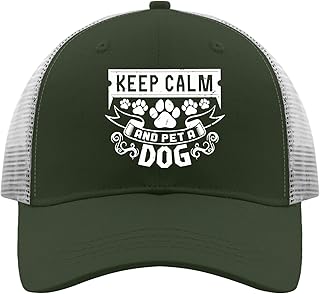 Cowboy hat Men Keep Calm and pet a Dog Fishing hat for Men Fish hat Gifts for Dad Hiking Cap
