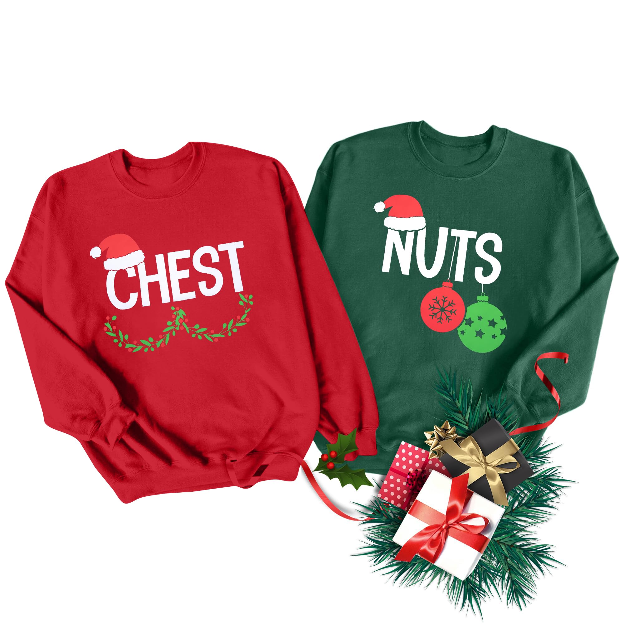 Christmas Couples His and Her Sweatshirt Merry Christmas Matching Outfits