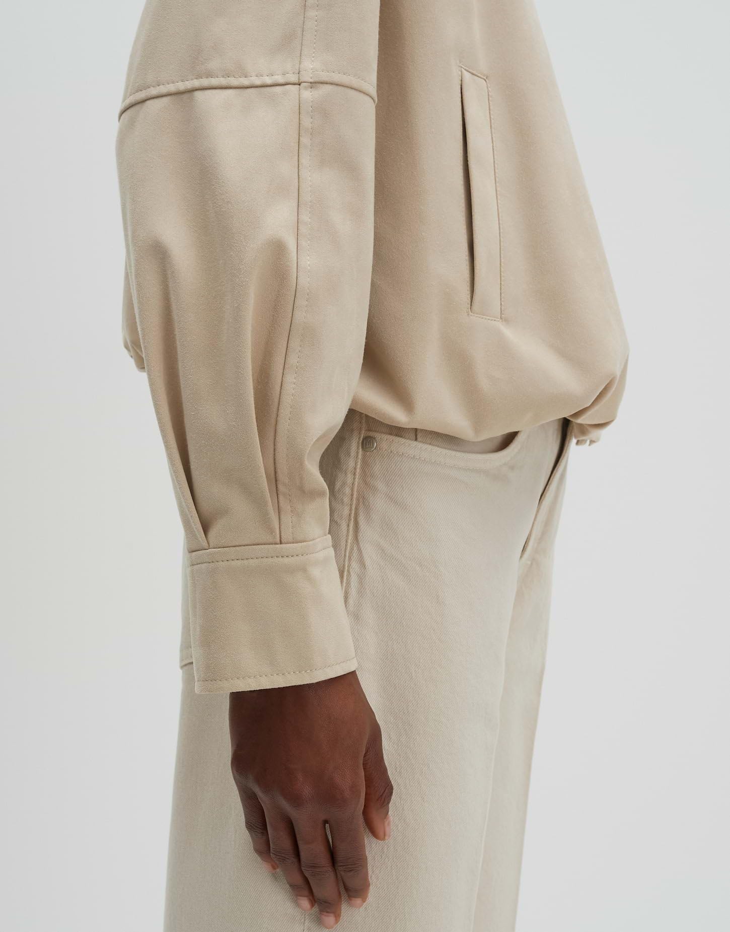 someday Damen Jacke | Blousonjacke in Wildlederoptik Regular Fit