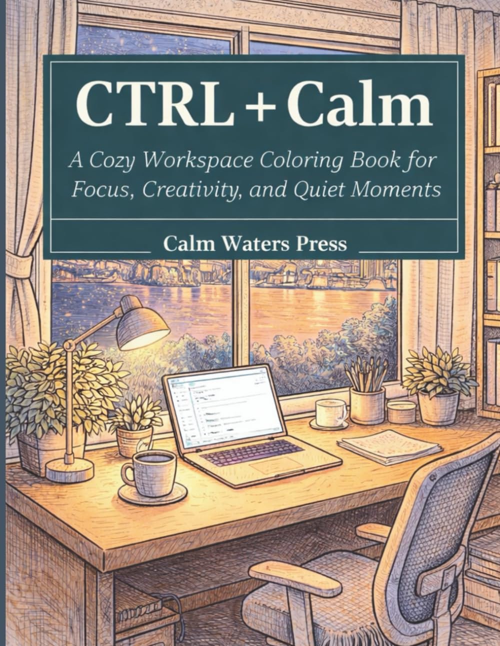 CTRL + Calm: A Cozy Workspace Coloring Book for Focus, Creativity, and Quiet Moments