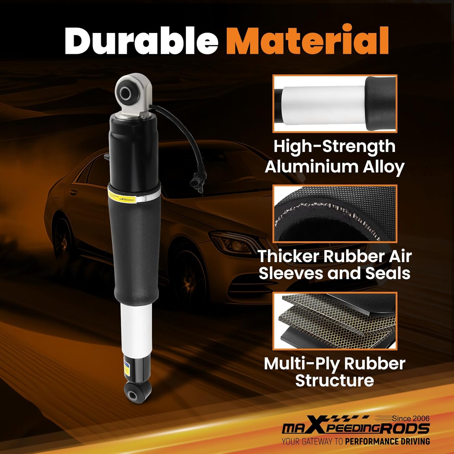 maXpeedingrods 84176675 Rear Air Shock Strut Absorbers for Cadillac Escalade ESV 2015-2020, for Chevrolet Suburban Tahoe 2015-2020, for GMC Yukon XL 2015-2020 23151122 23267007