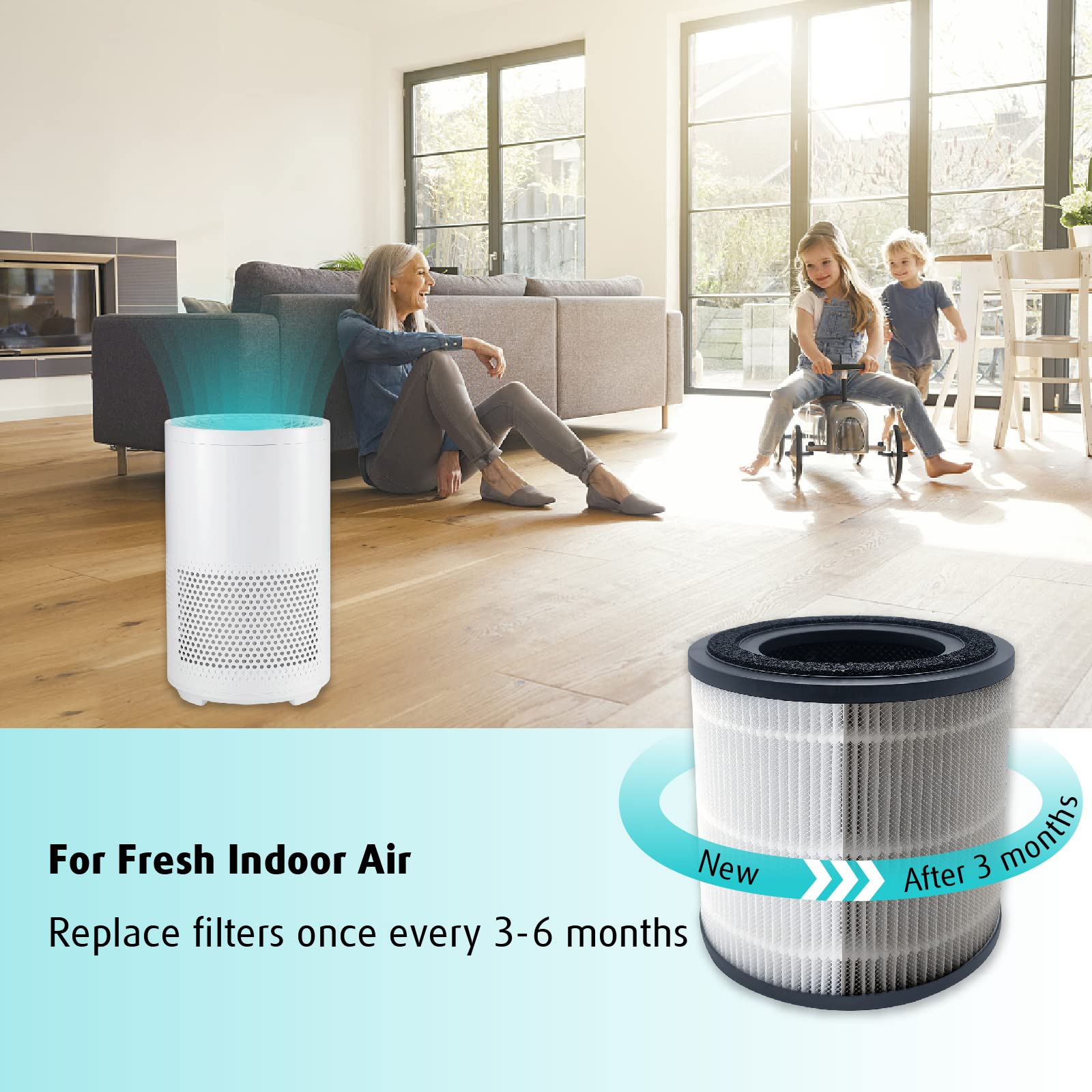 2 Filtri Di Ricambio 3139A Per BISSELL MYair Pro 3139A - Compatibili Con Parte 3069 - Confezione Da 2