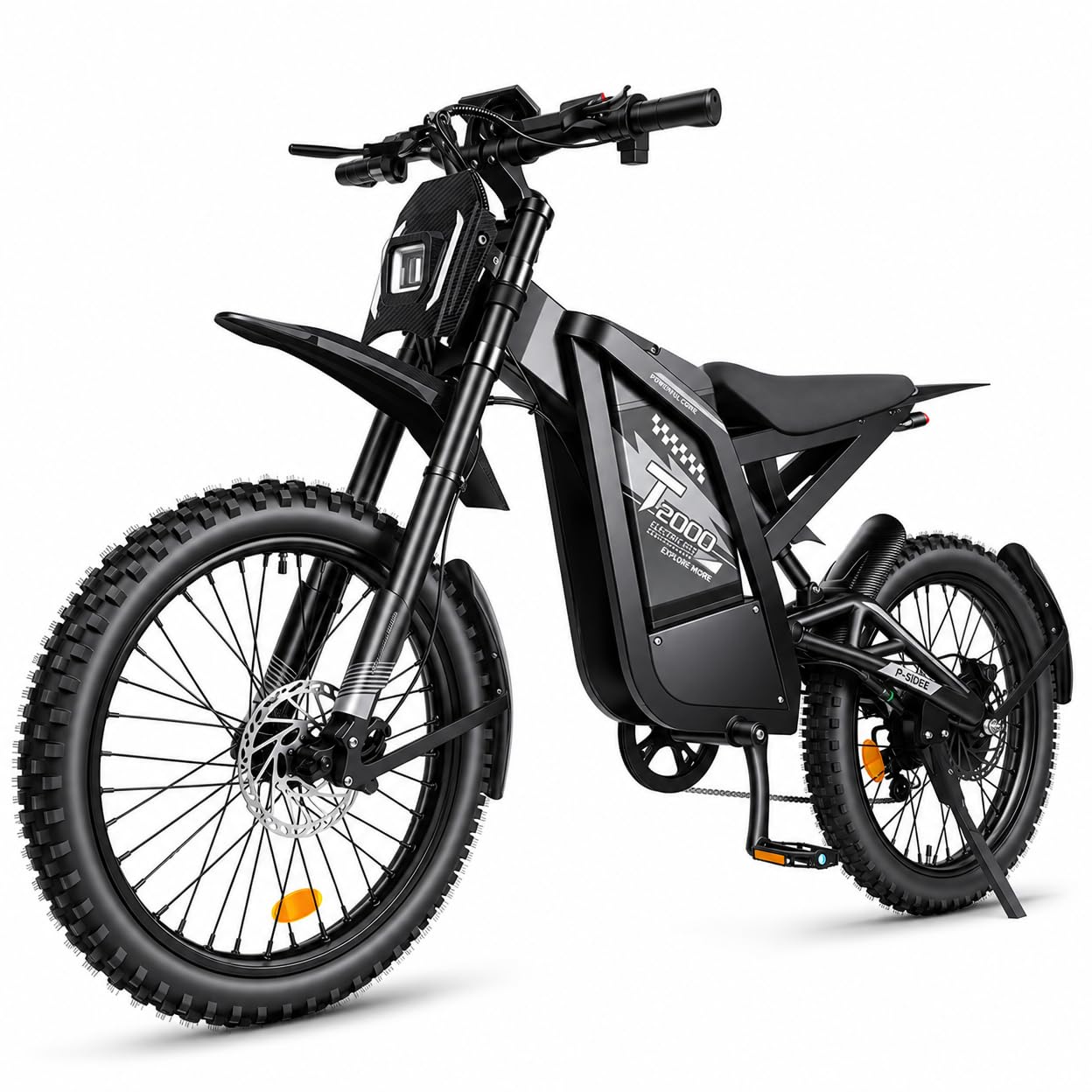 OUXI GT2000 Electric Dirt Bike for Adults Peak 4000W Motor Electric Motorcycle, 48V 30Ah Battery 90-Mile Range, Off-Road Ebike with Hydraulic Brakes