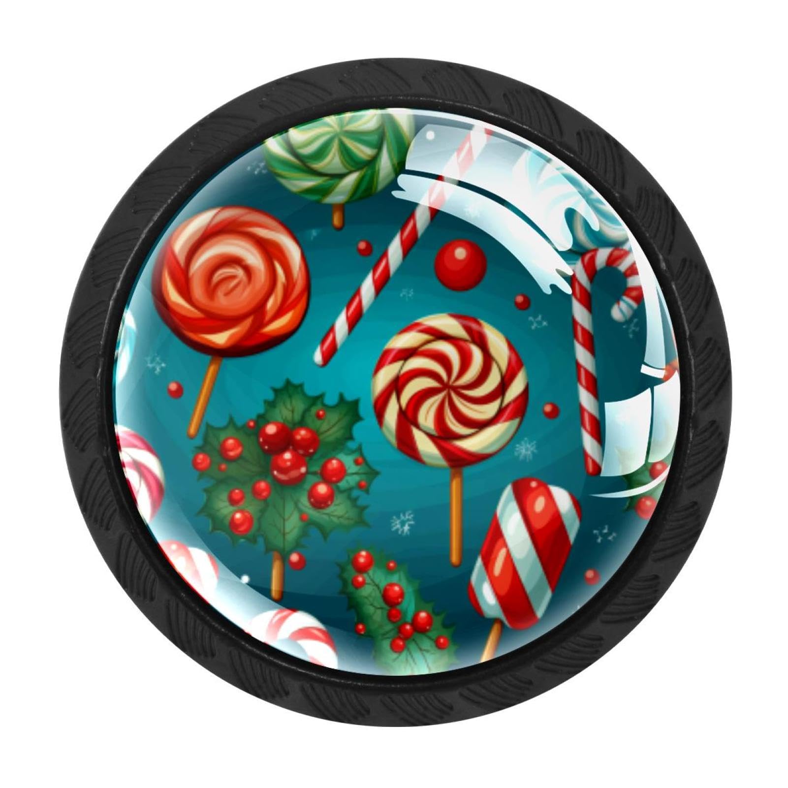 Chenzzzz Multicolored 01 4 Pack Christmas Crutch Kitchen Cabinet Knobs Drawer Knobs Door Dresser Handles For Personalized Gifts Great For Any Occasion