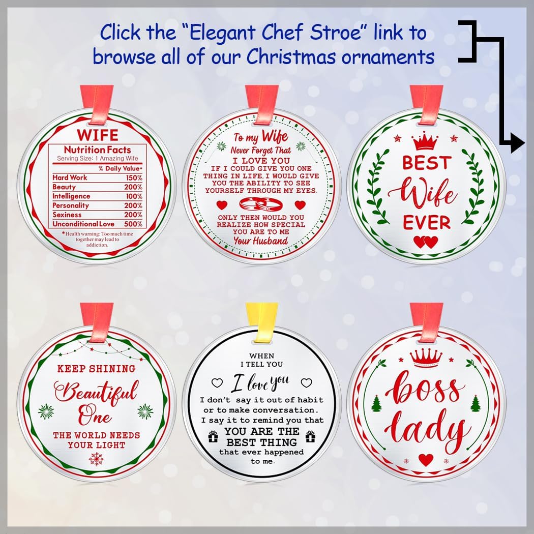 Christmas Ornament for Wife from Husband- Christmas Decorations - Image 6