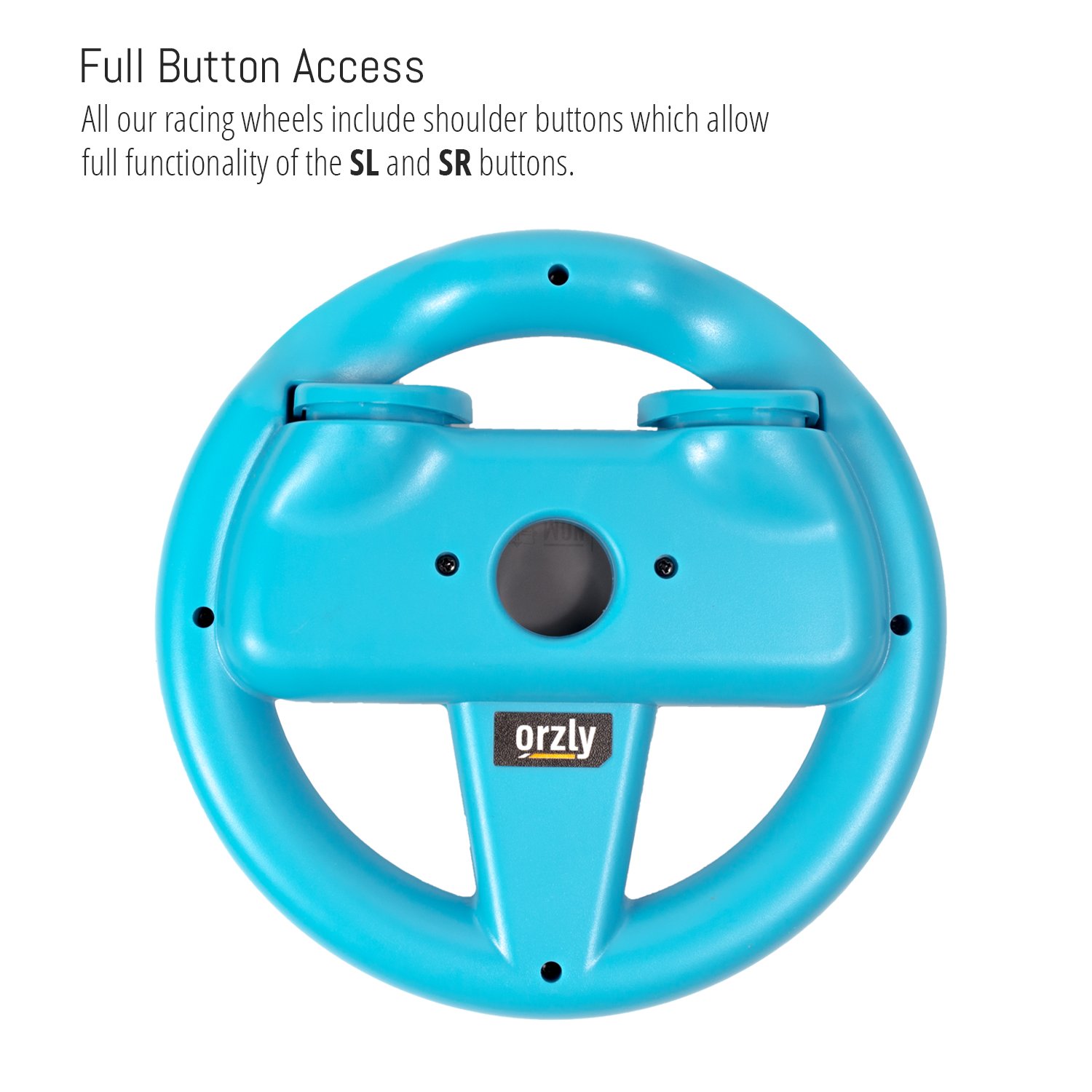 Orzly Steering Wheels for Nintendo Switch & OLED JoyCons, Racing Wheels