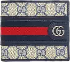 GUCCI GGスプリーム　キャンパス 二つ折り財布 ウォレット グッチ 二つ折り財布 GGコインウォレット GGスプリーム