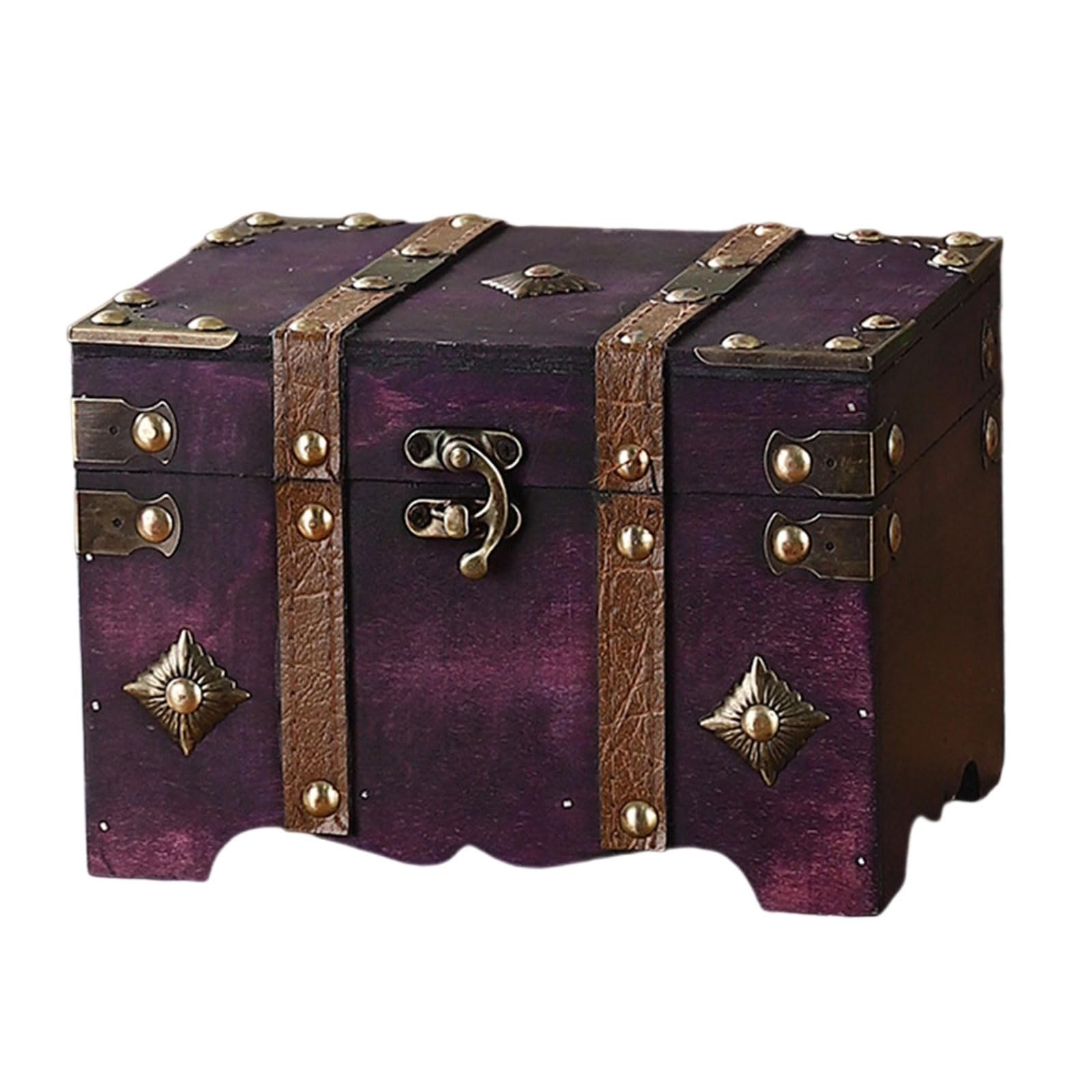 Tsophreniq Themed Security Storage Chest Metal Hardware Large Capacity Organizers for Jewelry Antiques Accessories Vintage Combination Storage Box