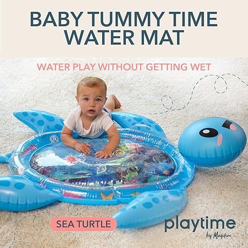 Miniatura 2 de MAGIFIRE Playtime - Tapete inflable para bebés de 3 a 12 meses de edad juguete de desarrollo temprano mide 36 pulgadas de ancho x 46 pulgadas de