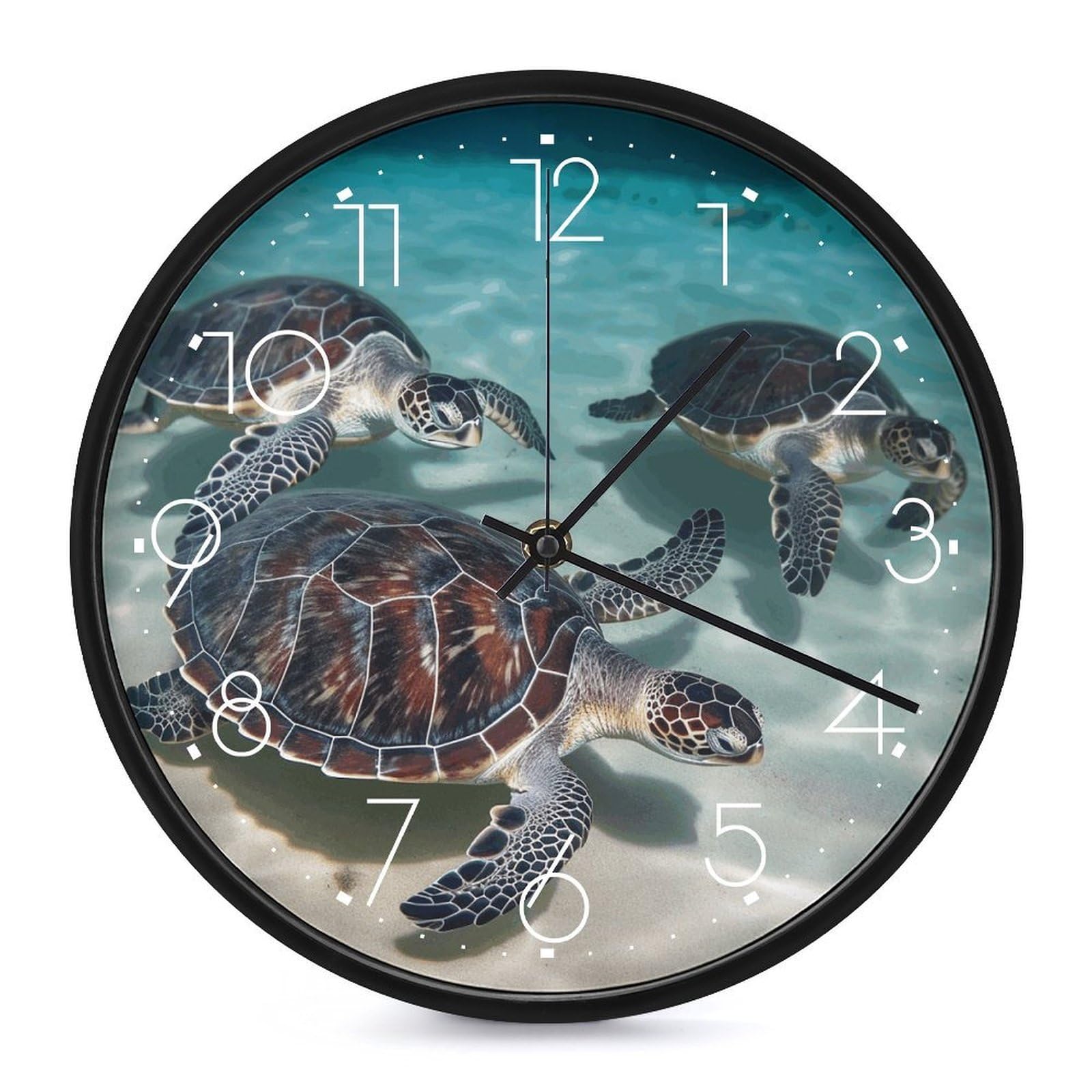 Horloge murale de qualite tortue vintage horloge silencieuse moderne de salon