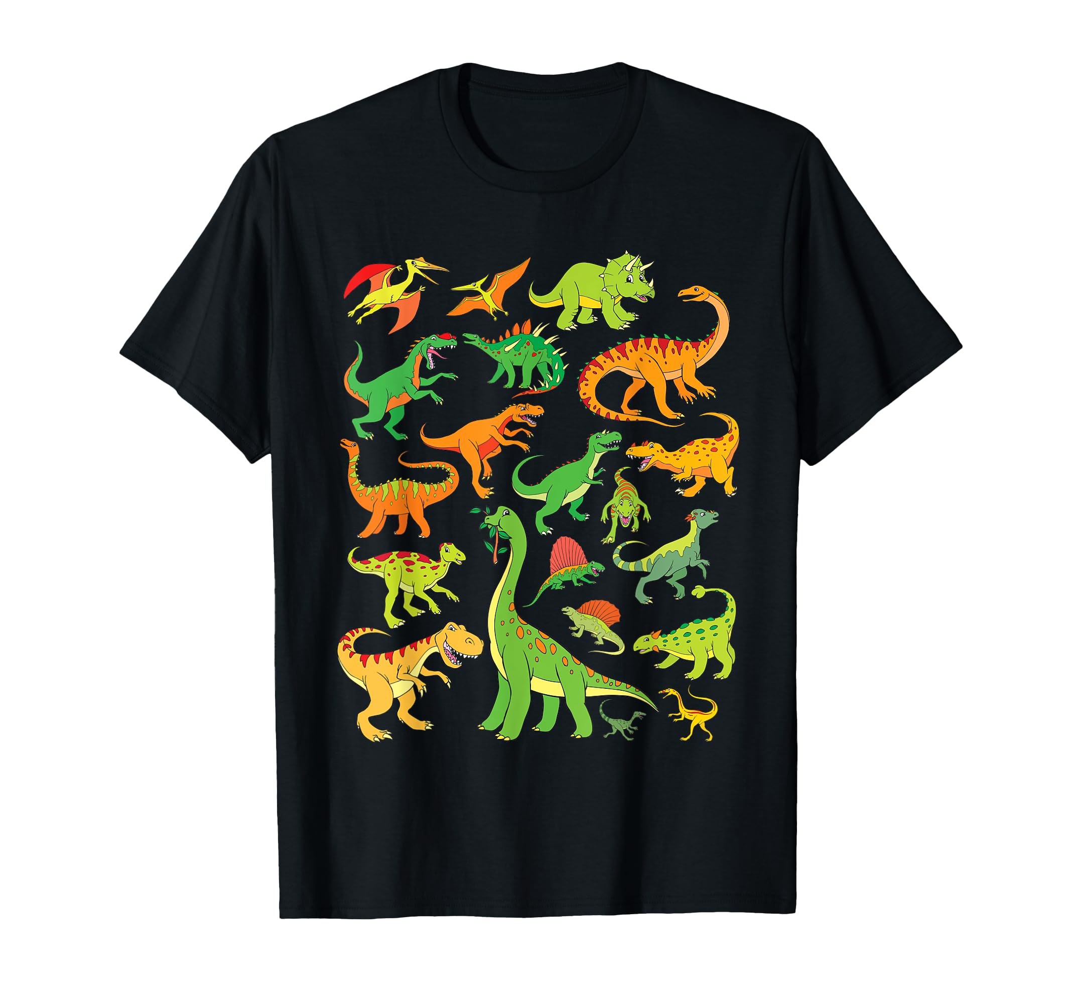 Dinosaurier T-Shirt Jungen - Leuchtender Print Kurzarm Sommer Shirt