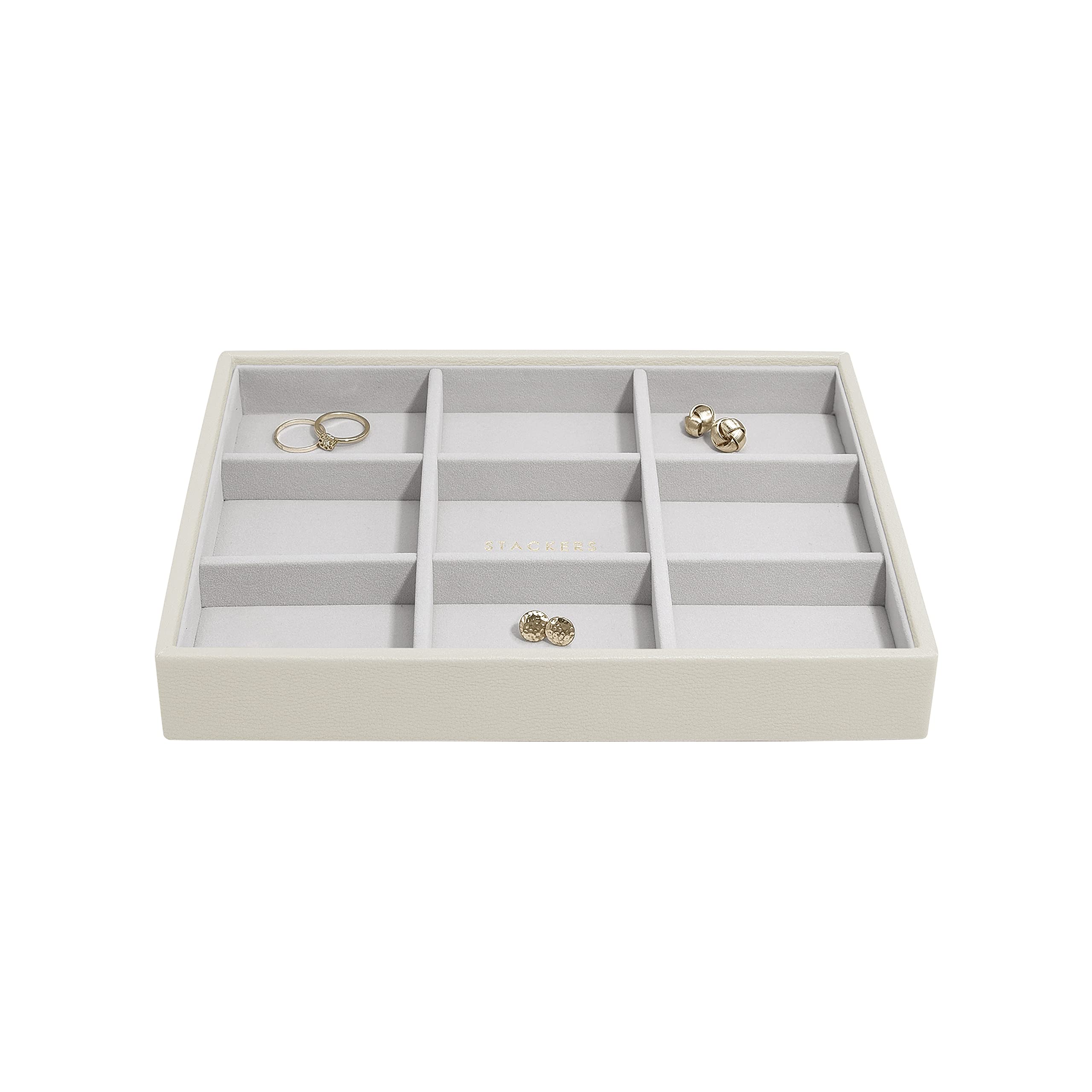 Stackers Oatmeal Classic Statement Earring Jewellery Layer