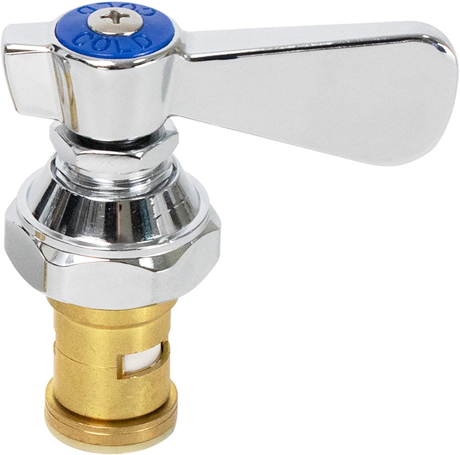 AA Faucet Brass Hot/Cold Stem Assembly Check Unit with Handle for Heavy Duty Faucet AA-800 Series, AA-980 (Cold (AA-102G))