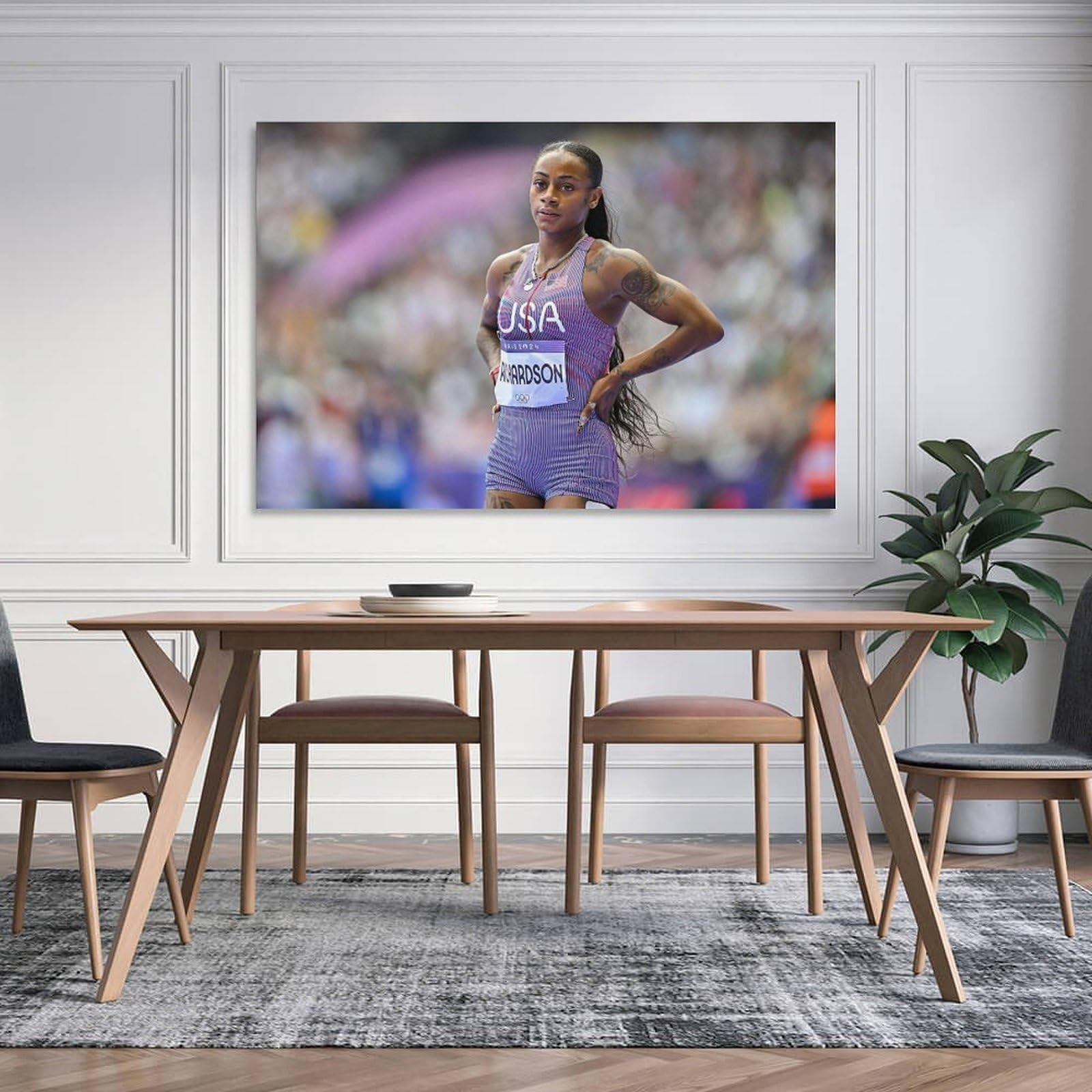 Odafcahv Sha'Carri Richardson Poster Sur Toile Décoration