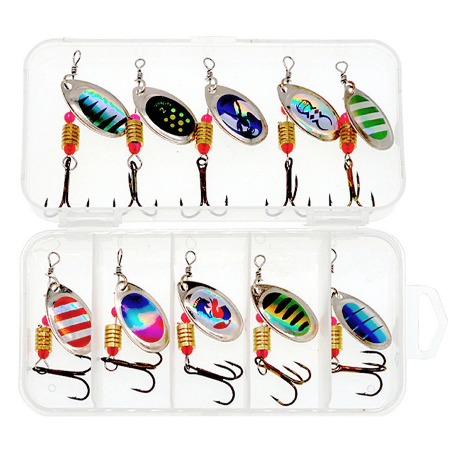 5 Esche Spinnex 16g A Coccodrillo &ndash; Perfette Per Luccio, Persico, Salmone E Bass!