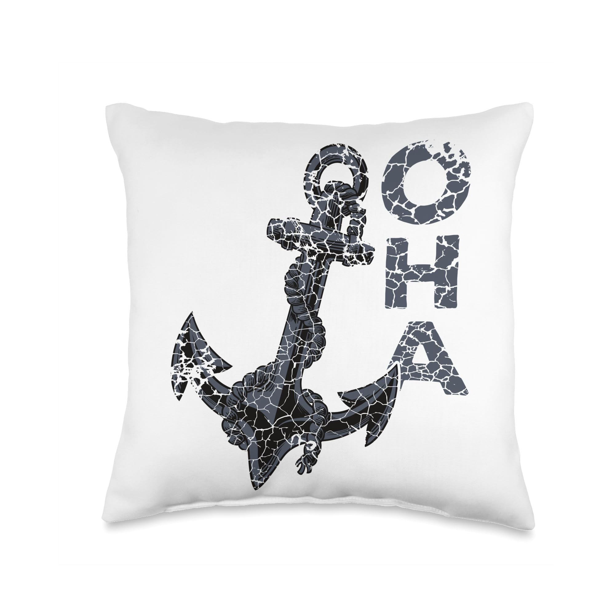Oha Anker Norddeutsche Panic Attack Ostfriesland Ostfriese Throw Pillow, 16x16, Multicolor