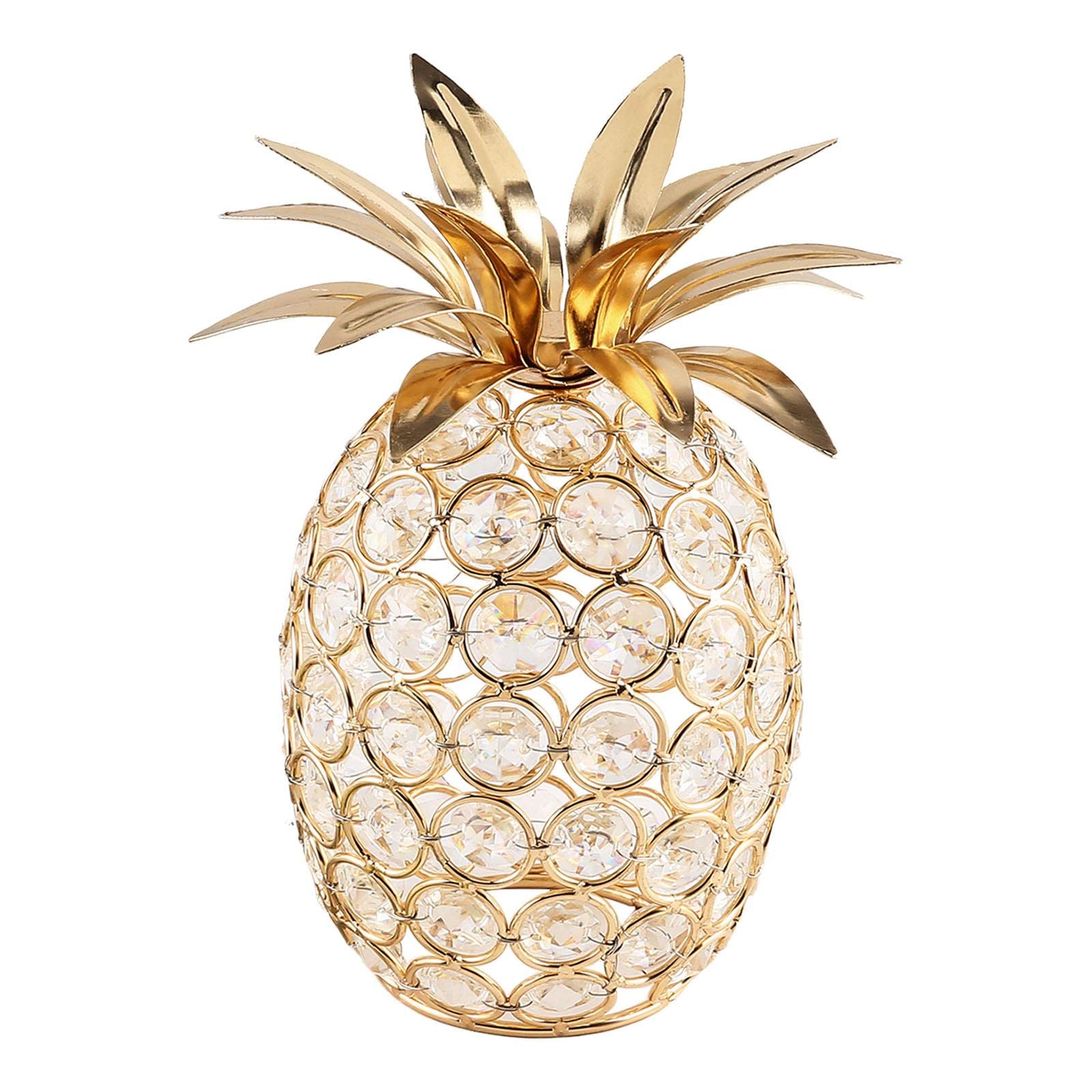 Statue fruit en cristal moderne ananas déco pour buffet et entrée
