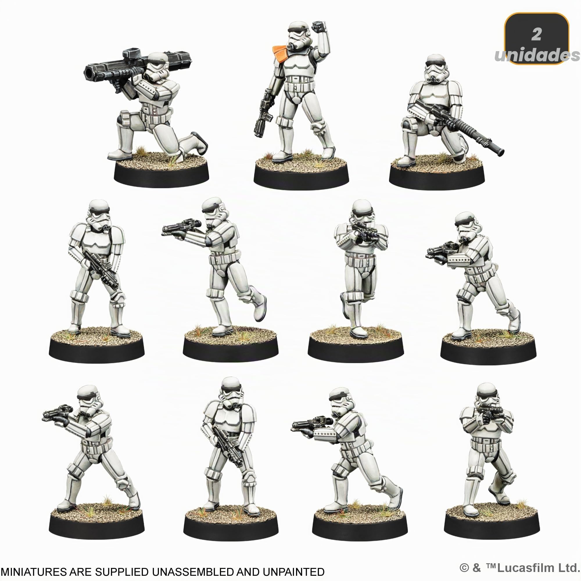 Asmodee Star Wars Legión: Galactic Empire Starter Set, Juego de Miniaturas