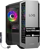 Lenovo LOQ Gaming Tower PC: Ryzen 7 8745HX, RTX 5060 8GB GDDR7, 32GB DDR5, 2TB SSD, WiFi 6, Win 11 Pro + USB Hub