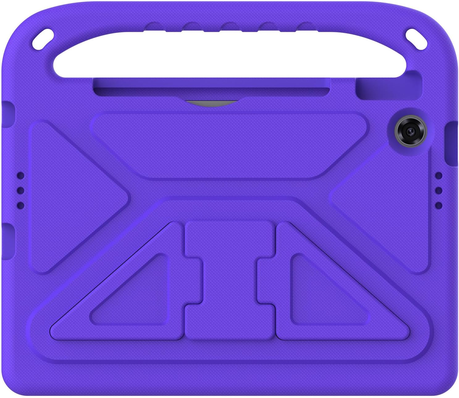 Kids Case Compatible with Lenovo Tab 10.1" TB-311FU (10.1") 2025, Lightweight EVA Shockproof Stand Protective Case, Kid Friendly Cute Tablet Cover W Shoulder Strap (Purple)