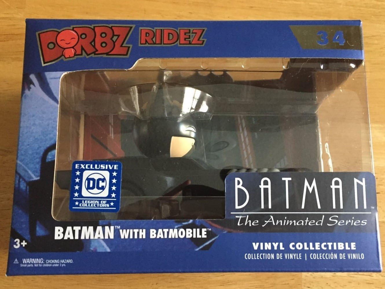 Dorbz Batman The Animated Series Batmobile Ridez with Batman Vinyl Figure