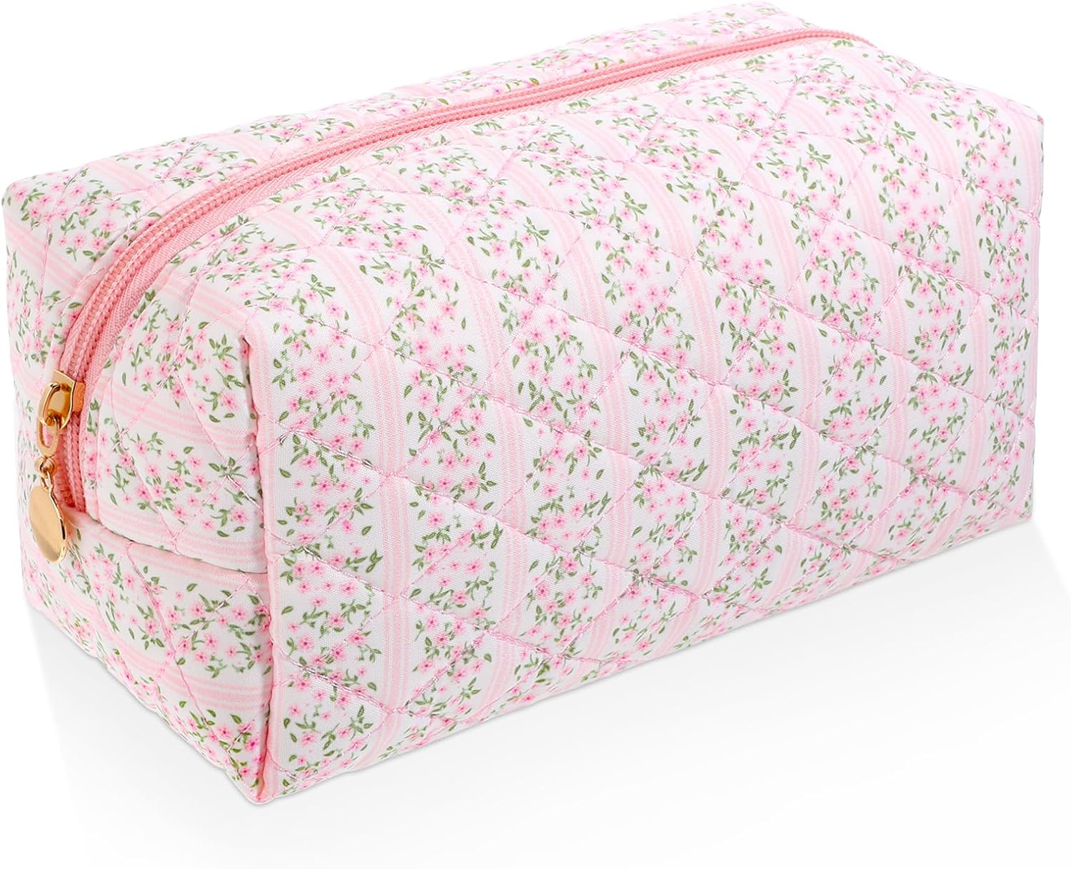 Floral Makeup Bag Travel Cosmetic Bag Organizer Aesthetic...