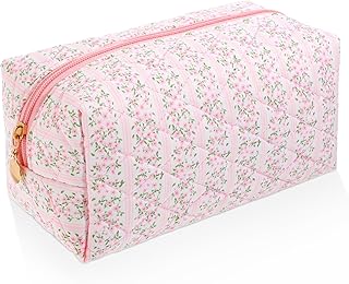 Bolsa de maquillaje floral de viaje, organiza...