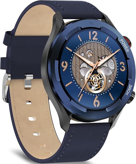 BRIBEJAT BT2 Pro Smart Watch for Men Compatible with iPhone Samsung Huawei Android Phones(Dial/Answer Call) Built-in Music Player, Voice Assistant, Real-time Heart Rate abd Sleep Monitor