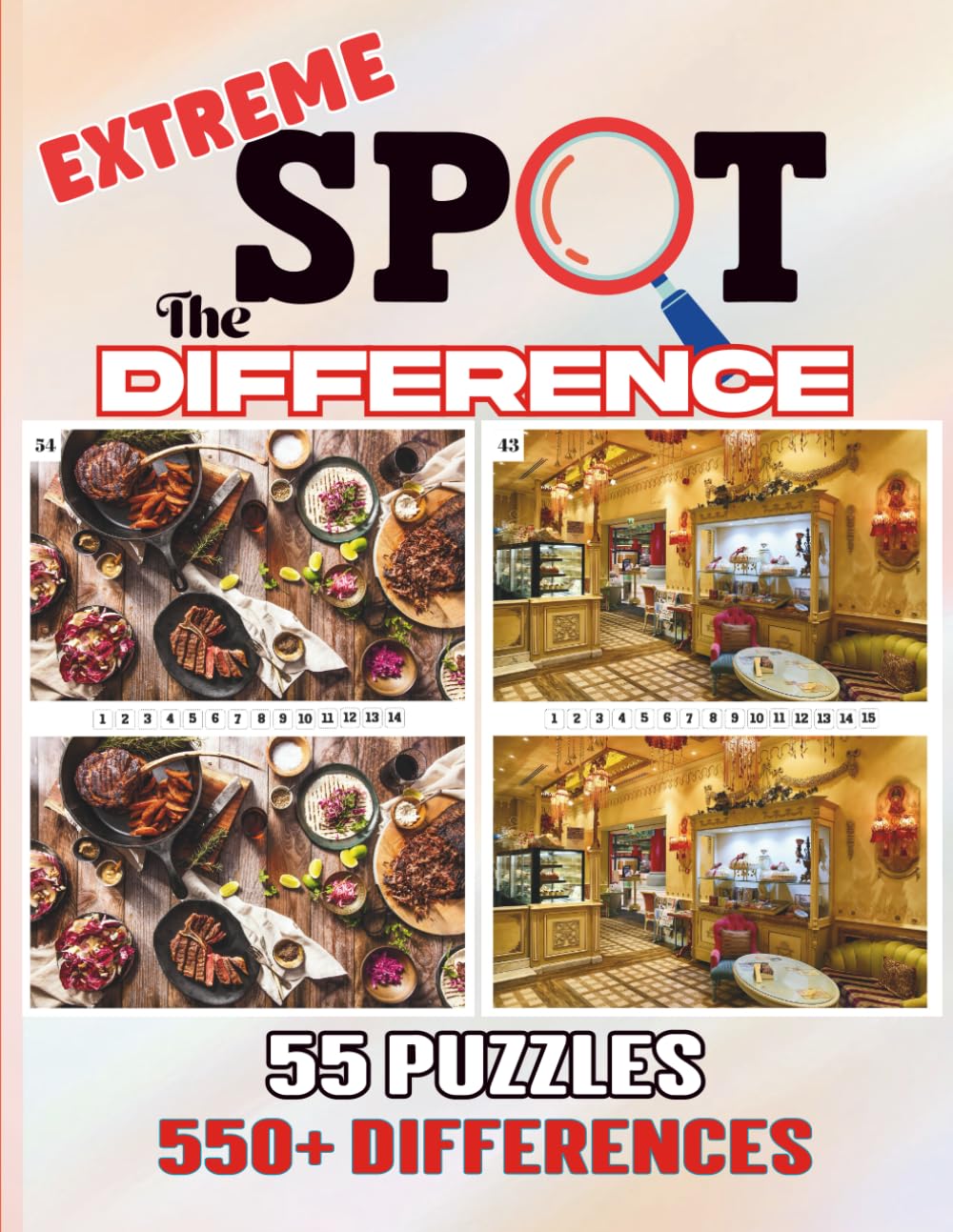 Extreme Spot the Difference: Find the Difference for Seniors | Spot Over 550 Differences in Full-Color Images (SPOT the DIFFERENCE BOOKS)