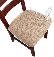 Vista 16 de Genina Fundas impermeables de asiento para silla de comedor, fundas elásticas para sillas de comedor, fundas protectoras para sillas de cocina