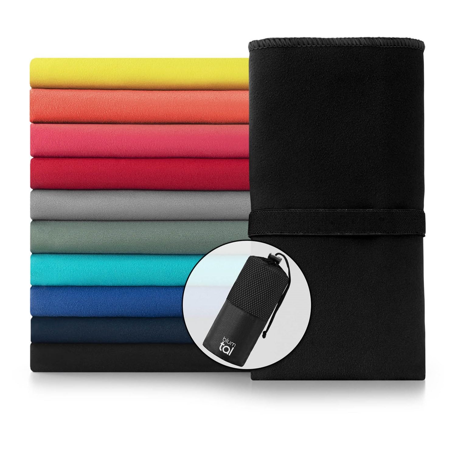 Blumtal Asciugamano in microfibra vari colori e misure, compatto & ultraleggero, telo mare microfibra, perfetto asciugamano palestra, asciugamano viaggio, asciugamano spiaggia