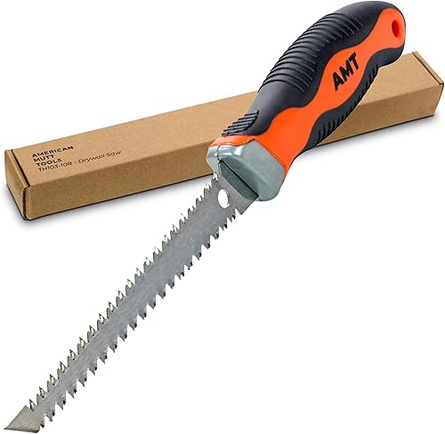 Miniatura 1 de AMERICAN MUTT TOOLS Sierra para paneles de yeso de doble cara - Sierra Jab para paneles de yeso de 6 pulgadas con agarre ergonómico - Herramienta de