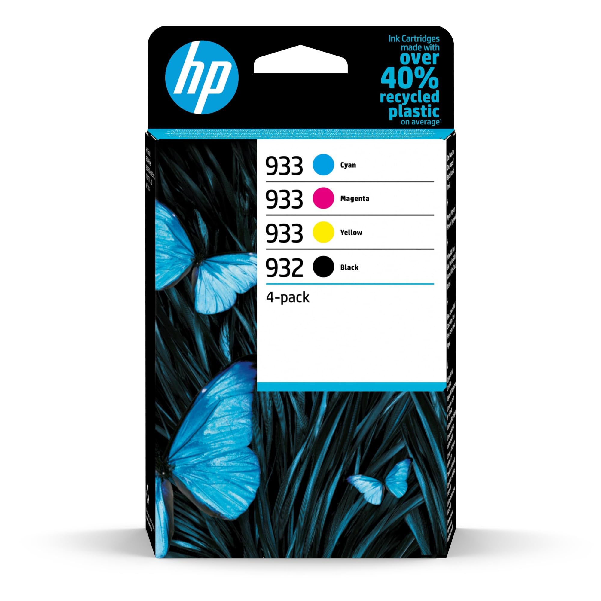 HP 932 Nero, Ciano, Giallo, Magenta, 4 Cartucce Inchiostro Originali