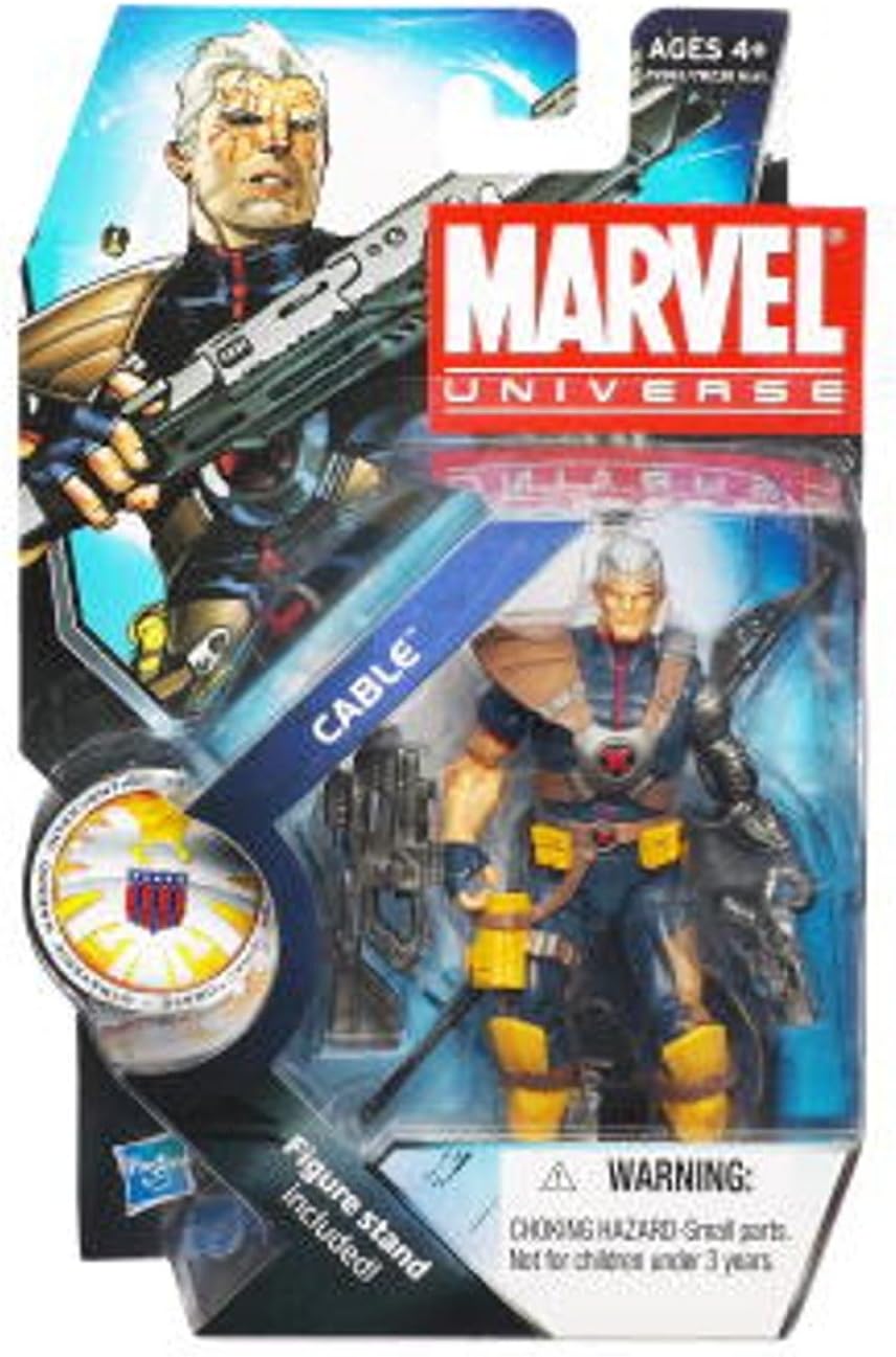 Marvel Universe 3 3/4 Inch Series 13 Action Figure #7 Cable Without Baby Hope Variant