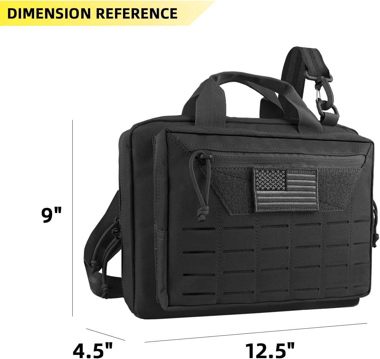 AMYIPO Tactical Pistol Case Hunting Shooting Range Bag Soft Handgun Case Tactical Gun Range Bag - Image 2
